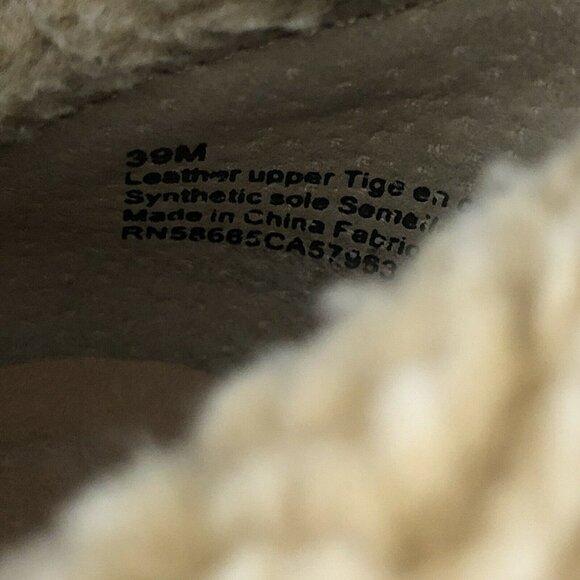 Caslon Womens Eu 39 US 8.5 Black Gaby Faux Shearling Lace-Up Ankle Boots - Picture 6 of 6